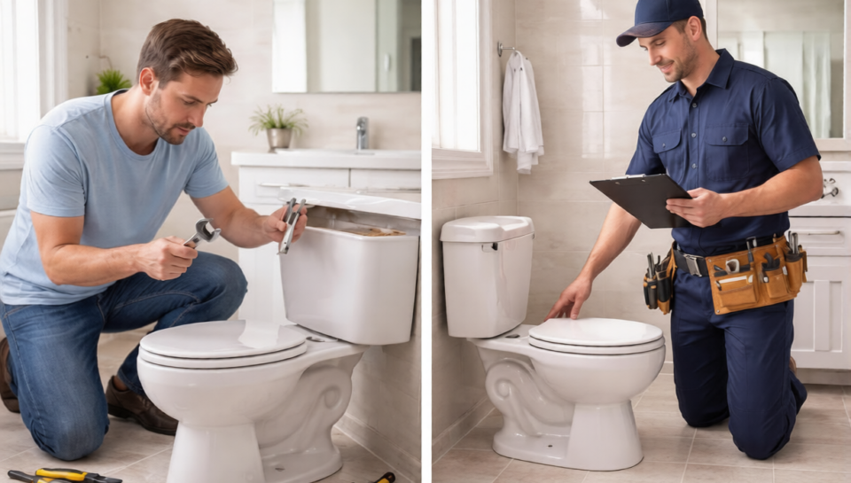 Running Toilet When It's a DIY Fix vs. a Plumber Call
