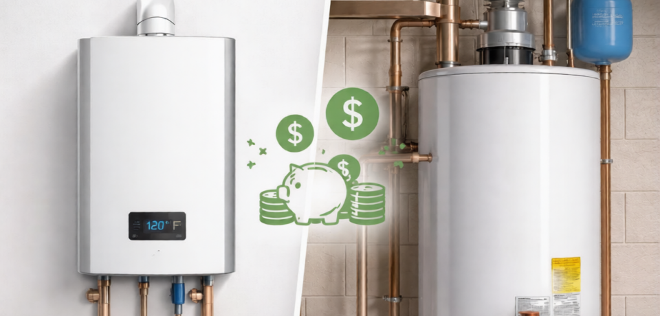 Tankless vs Traditional Water Heater Which Saves More Money