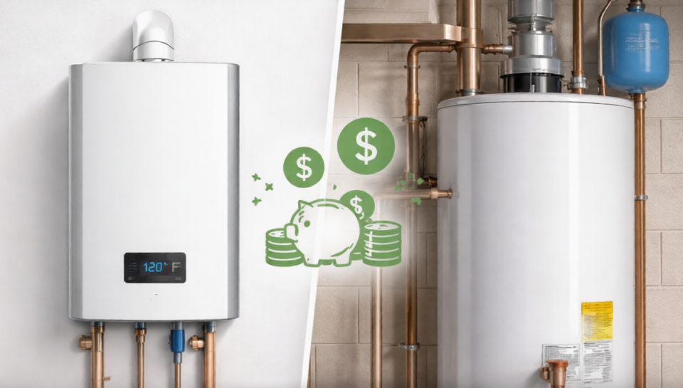 Tankless vs Traditional Water Heater Which Saves More Money