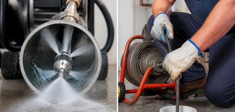 Hydro Jetting vs. Snaking Which Drain Cleaning Method Do You Actually Need