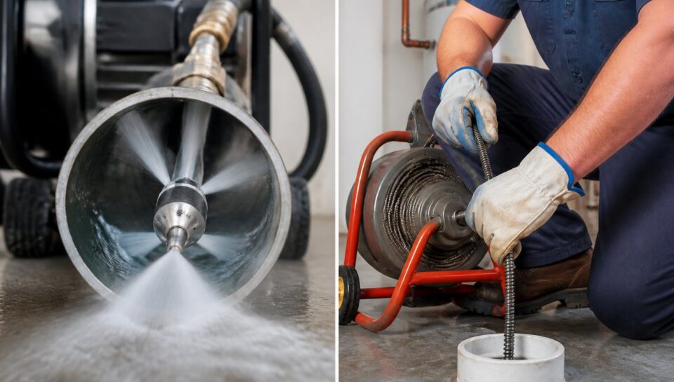 Hydro Jetting vs. Snaking Which Drain Cleaning Method Do You Actually Need