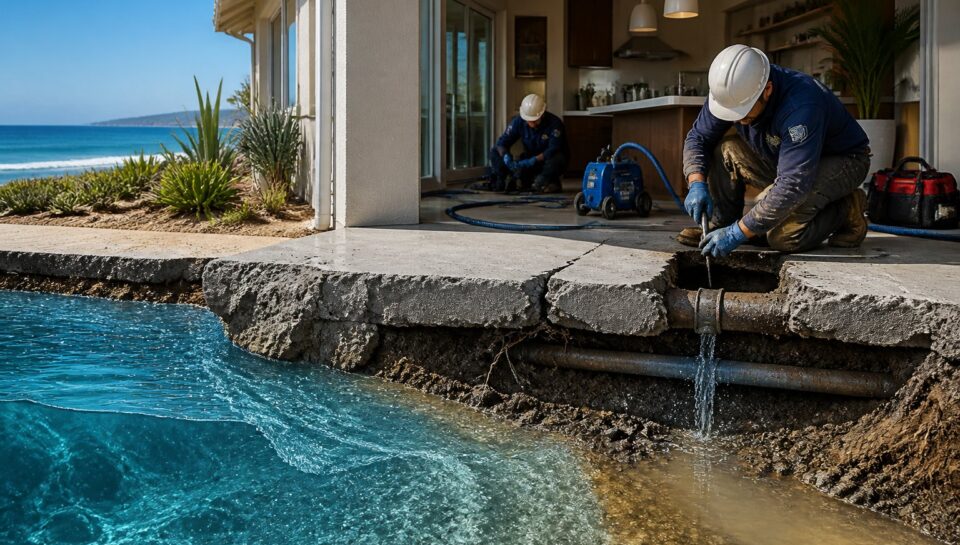 Coastal Saltwater Intrusion & Slab Leak Repair in Imperial Beach