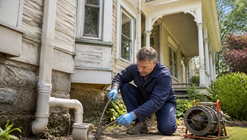 Drain Cleaning for Older Home in San Diego