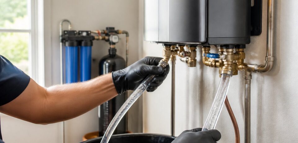 Tankless Water Heater Flush Prevent Hard Water Failure Tankless Water Heater Flush Prevent Hard Water Failure